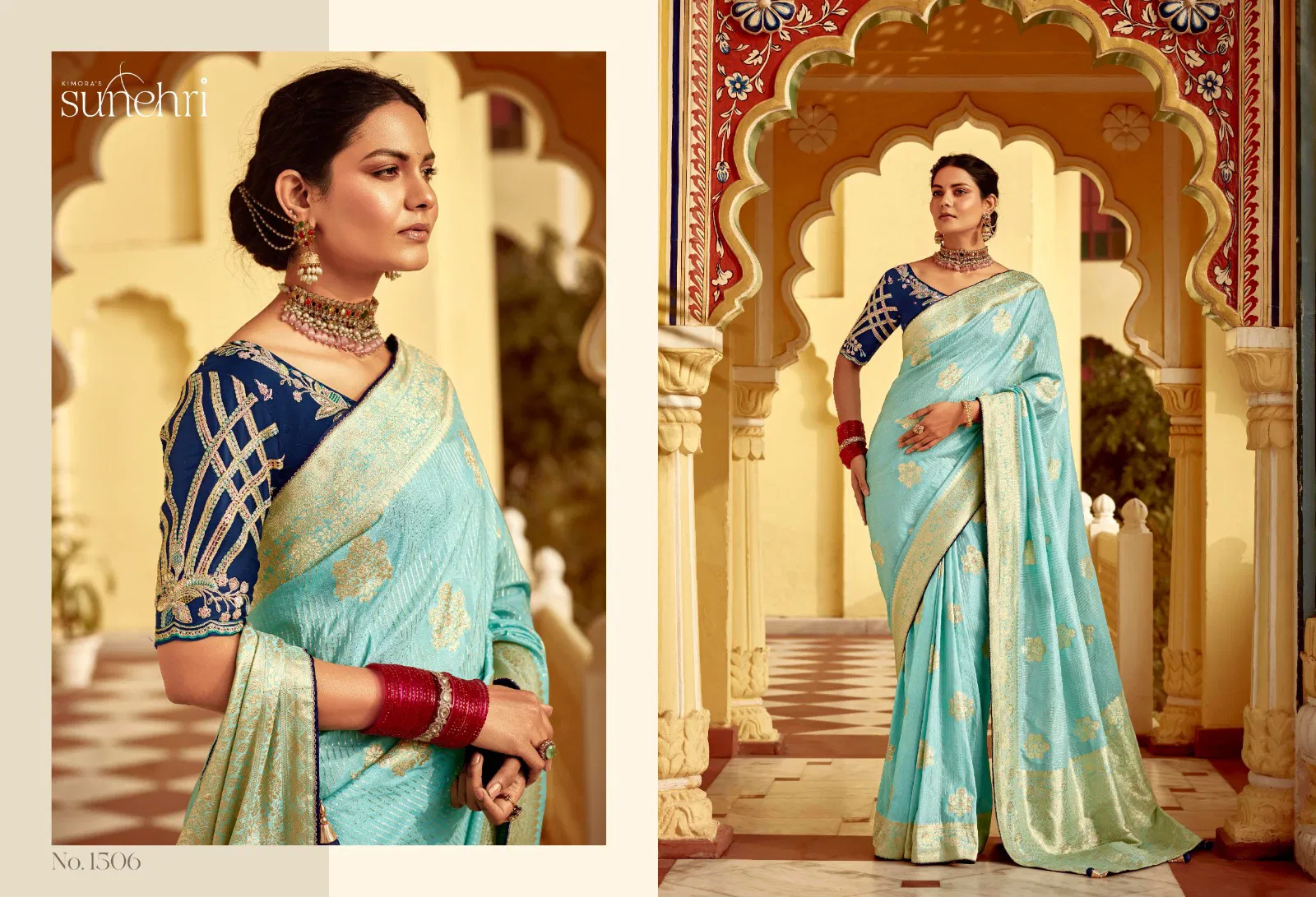 Rang Mahal By Kimora Dola Silk Wedding Wear Saree Wholesale Market In Surat
